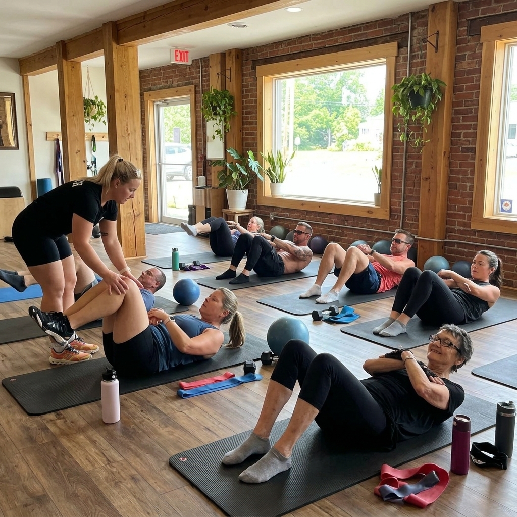 Pilates Midday Reset Class — lengthening and strengthening